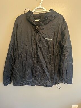 Columbia Black Lightweight Packable Jacket
